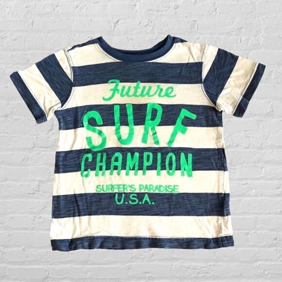 Carter’s Striped Surf Champion graphic T-Shirt - Picture 1 of 5